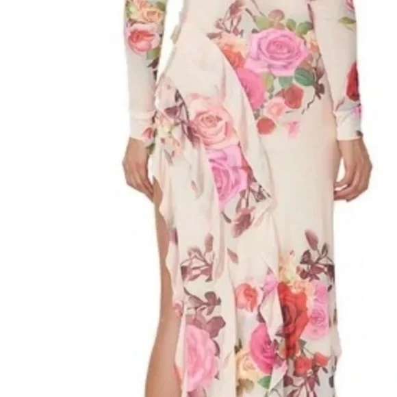 AFRM Jacie Floral Backless Ruffle Dress - Picture 2 of 8